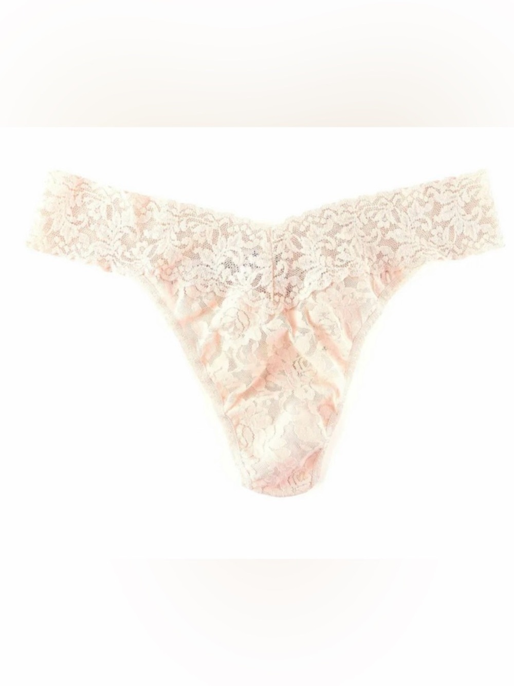 Brand New Hanky Panky Lace Original Thong (Cream)